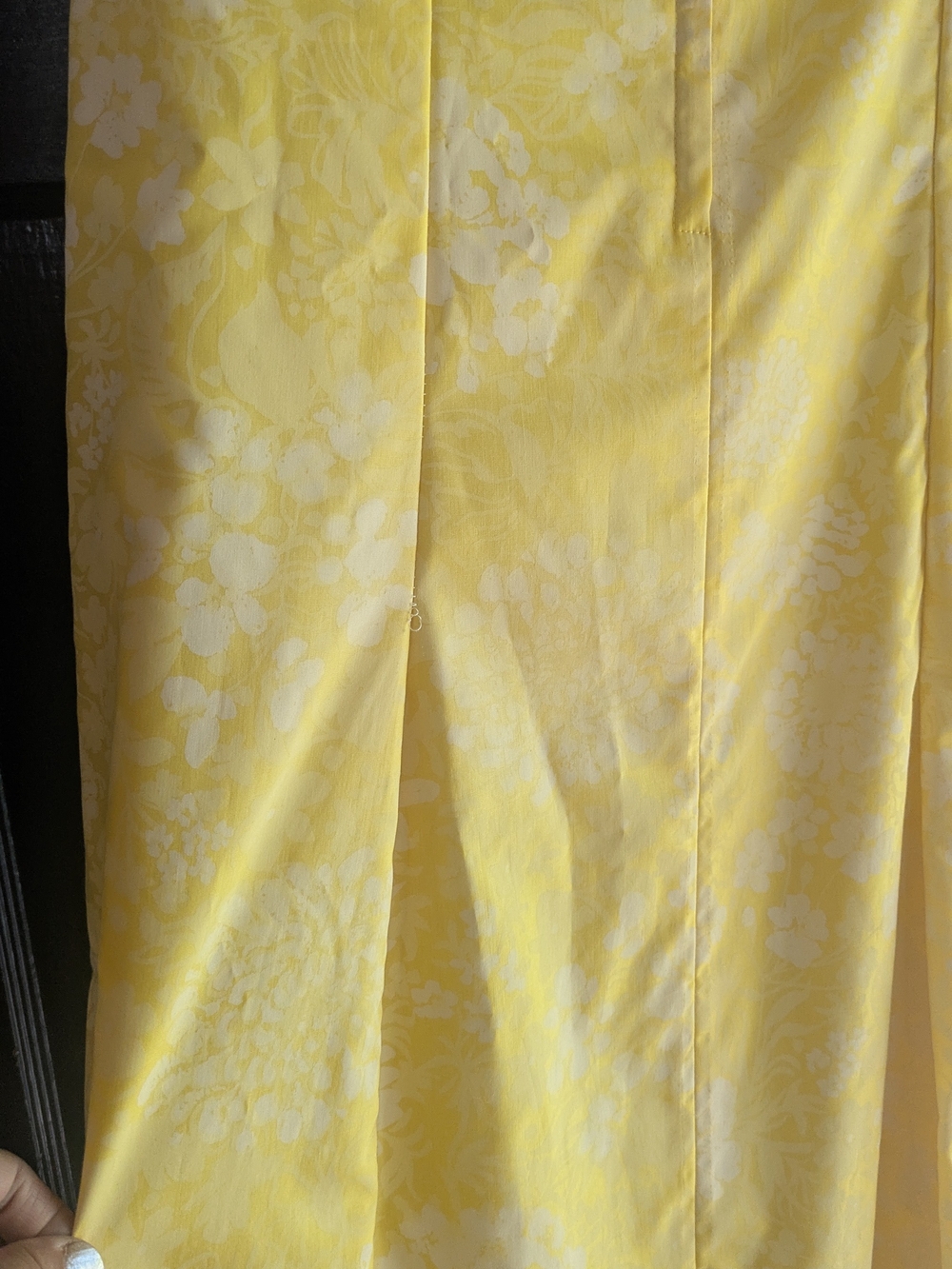 1970s 'The Lilly' Pulitzer yellow and white floral maxi w/lace accents - Picture 6 of 13